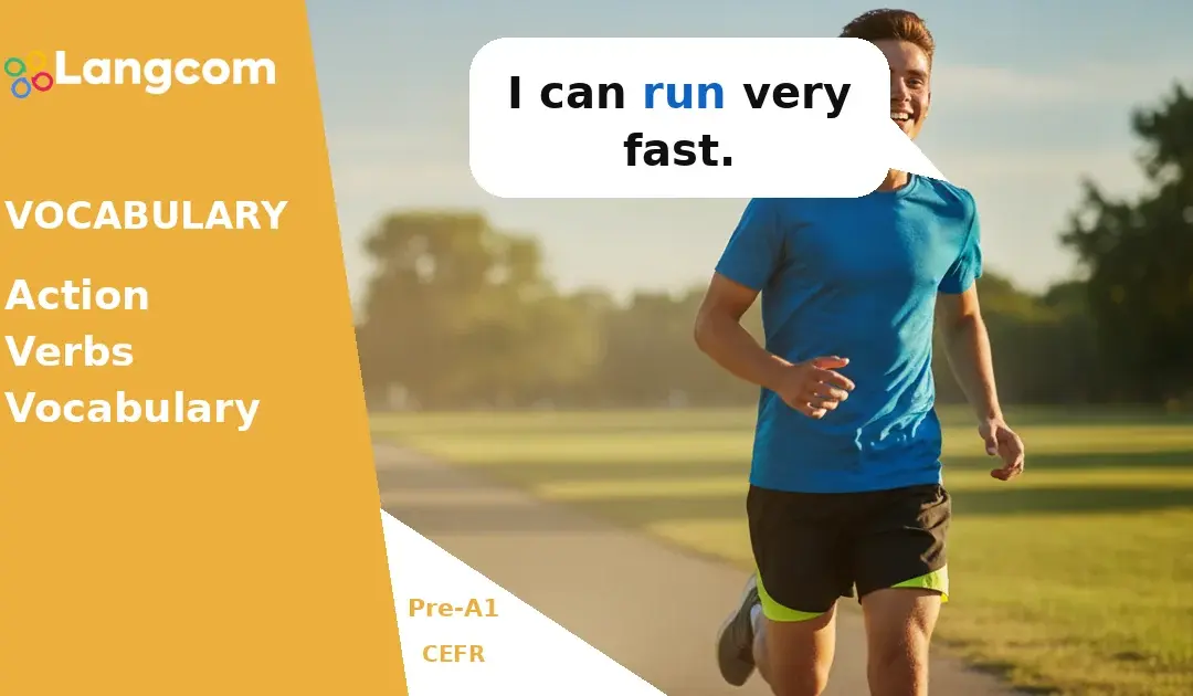 Learn Basic Action Verbs in English (Pre-A1)
