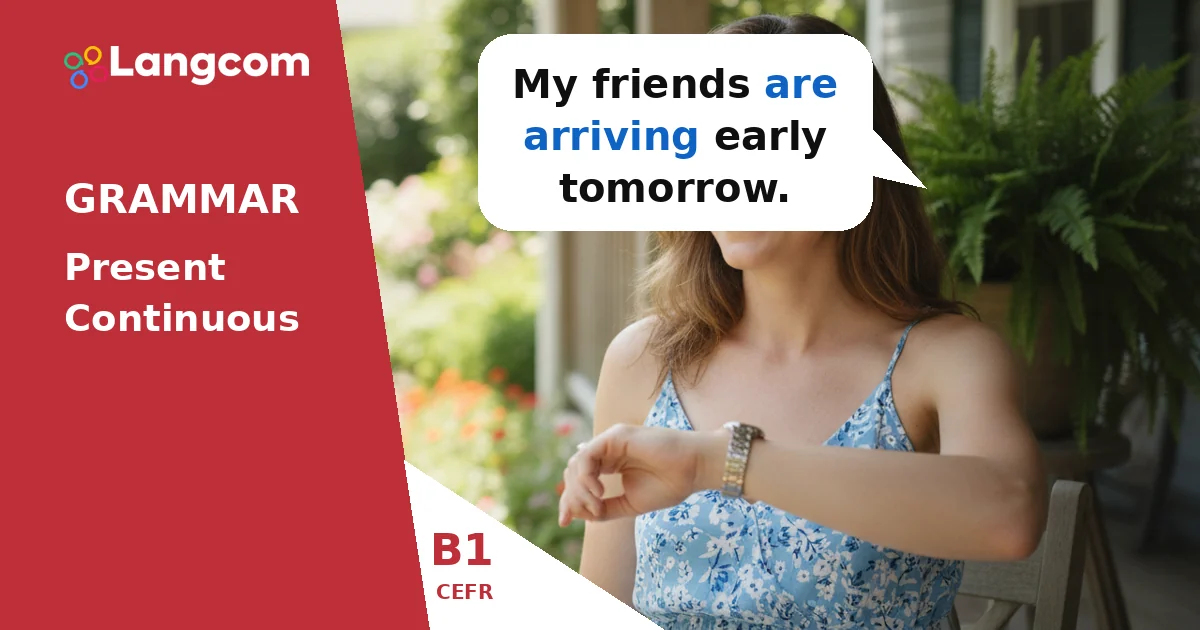 Present Continuous vs. Going To: Talking About the Future (B1 English Grammar) — B1 English grammar lesson by Langcom