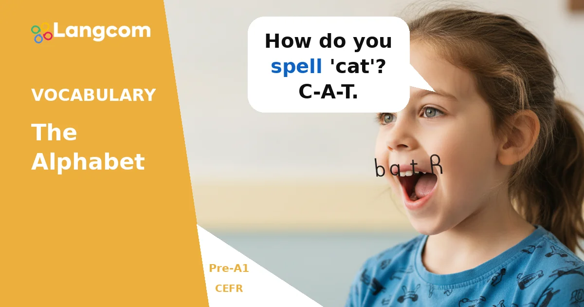 The English Alphabet: Your First Step (Pre-A1) — Pre-A1 English vocabulary lesson by Langcom