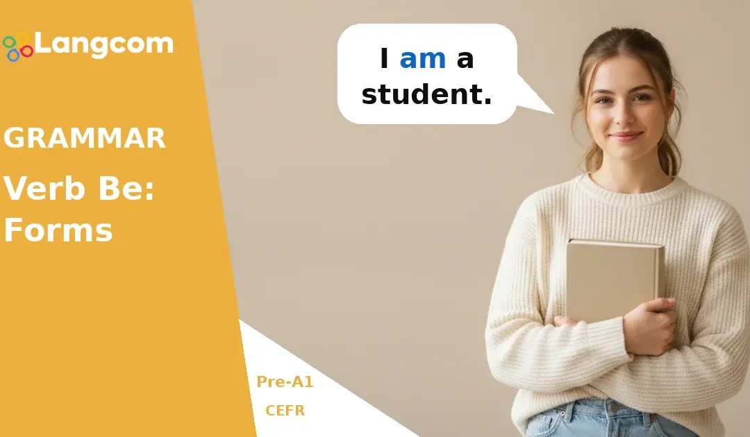 English Verb To Be: Am, Is, Are (Pre-A1 Grammar)
