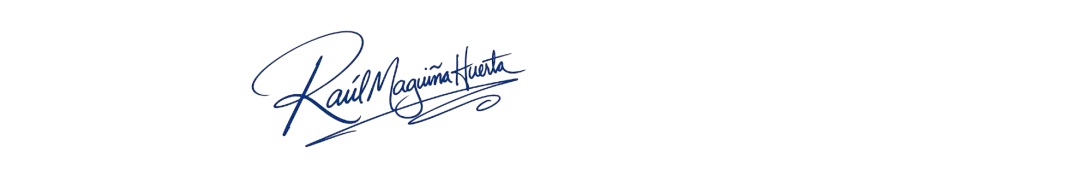 Raúl Maguiña signature