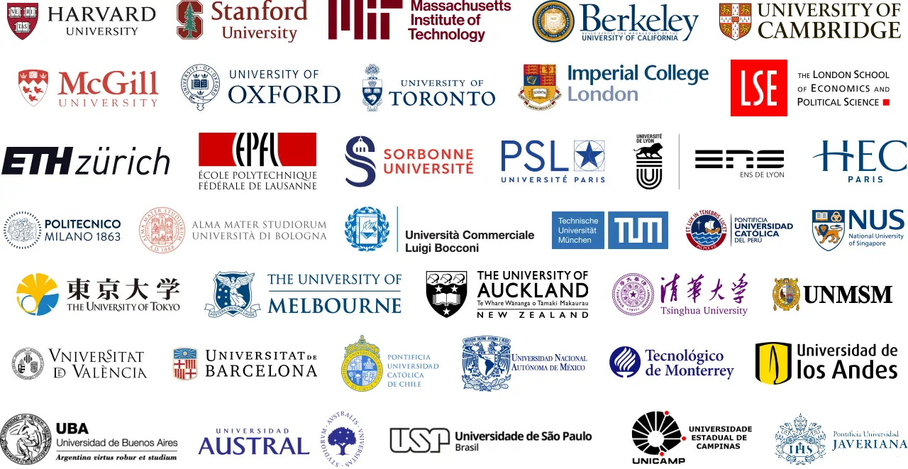 Institutions accepting Cambridge, IELTS, TOEFL and Michigan certifications